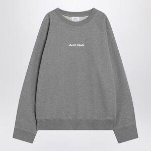 Maison Kitsune Grey Cotton Crew-Neck Sweatshirt Men